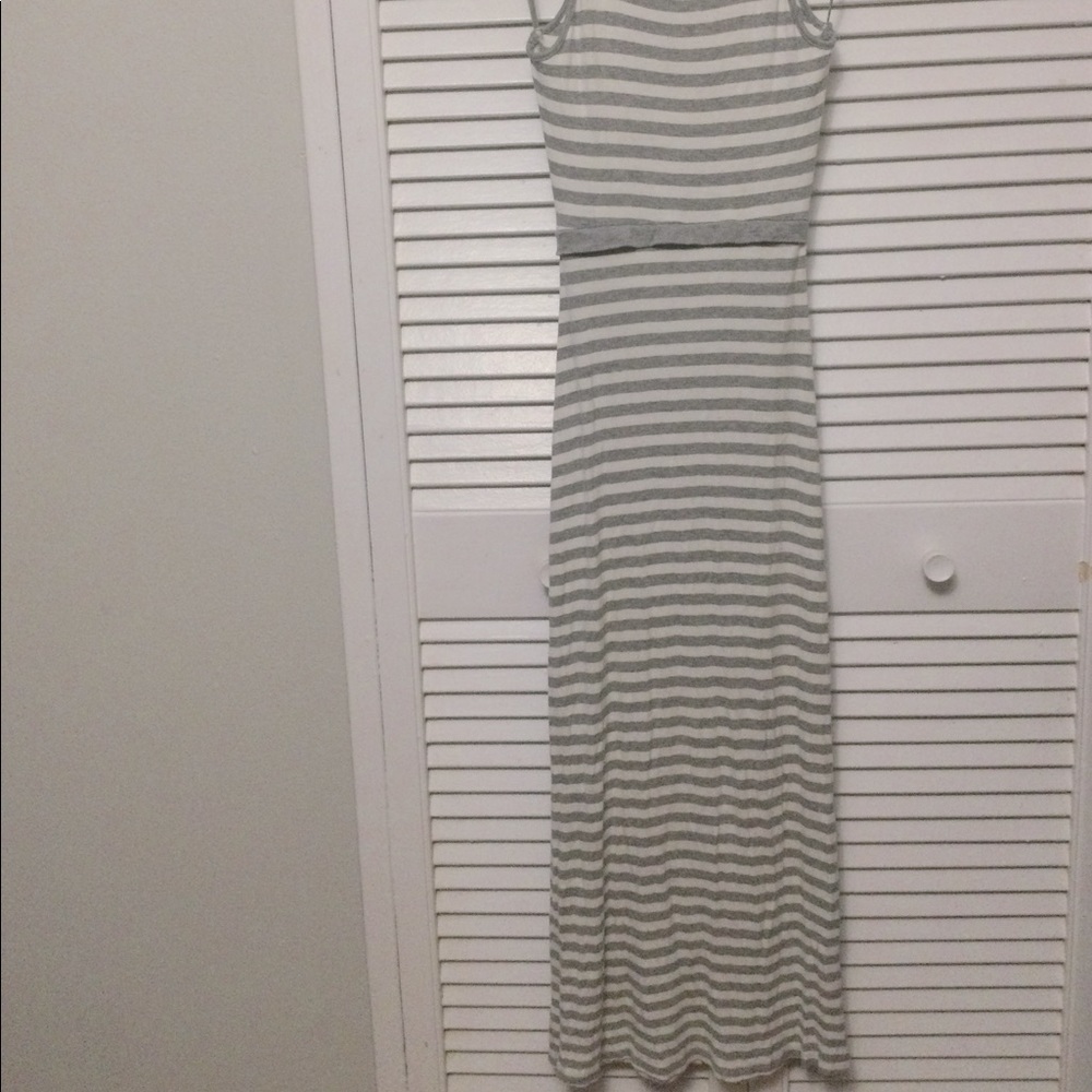 Monteau light rib knit maxi dress
